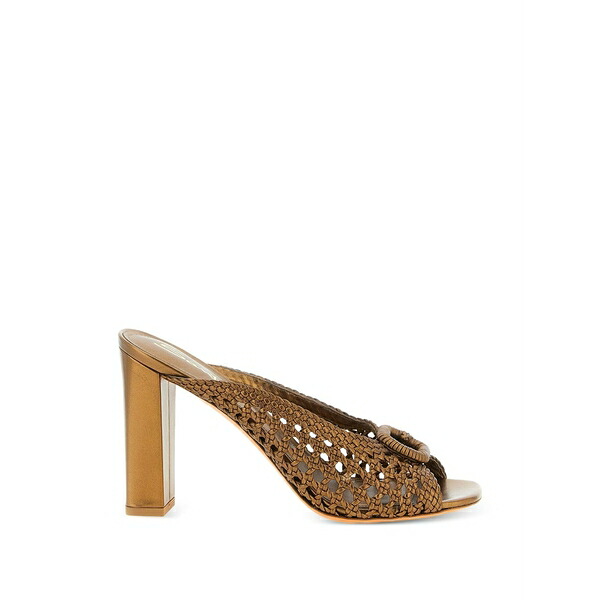 サントーニ レディース サンダル シューズ Woven leather sandals Brown