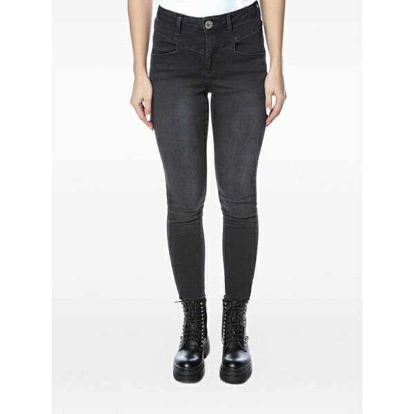 一 ティースプーン レディース ジーンズズボン下 ボトムス Swan prechers skinny-cut jeans Black
