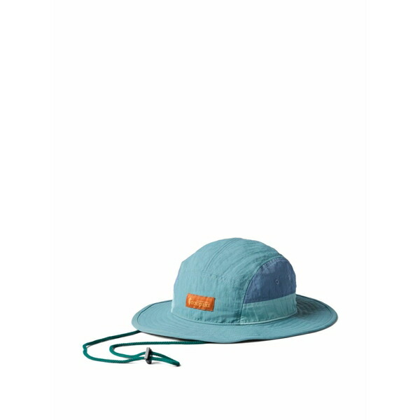 コートパクシー メンズ かぶり笠 添え物 Tech logo-patch bucket hat Blue