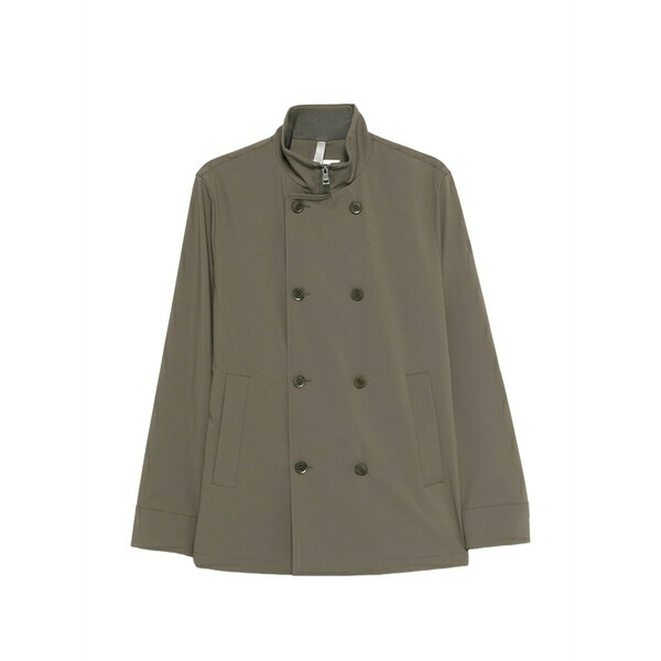 デューノ メンズ 厚地の外套 アウター Tauris coat Green