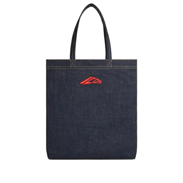 ディースクエアード メンズ トートバッグ 御徒面子 Icon tote bag  Blue