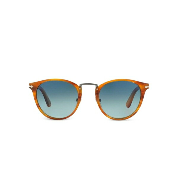 ペルソル メンズ サングラス・アイウェア 付属物 Round-frame sunglasses Brown