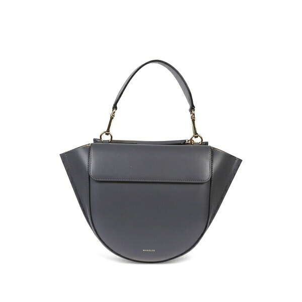 ワンドラー レディース ショルダーバッグ 御徒面子 Hortensia flap-pocket shoulder bag Grey