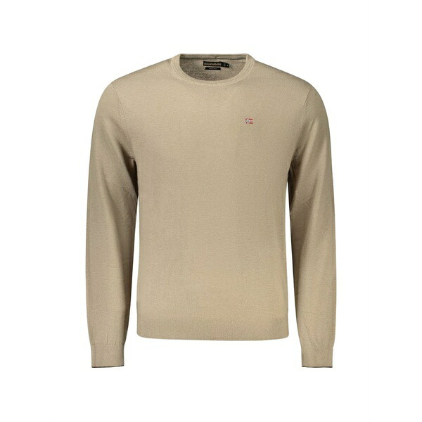 ナパピリ メンズ 編み物\u0026スウェーター アウター Logo-patch sweater Neutrals