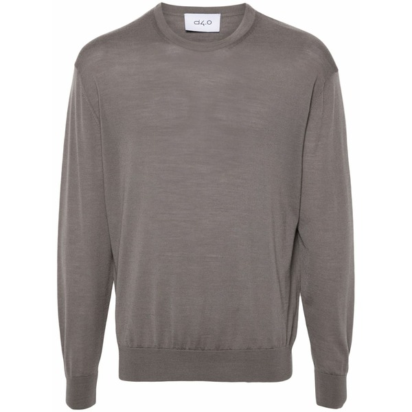 ディーフォーポイントゼロ メンズ 編み物\u0026ティーシャツ アウター Wool sweater Neutrals