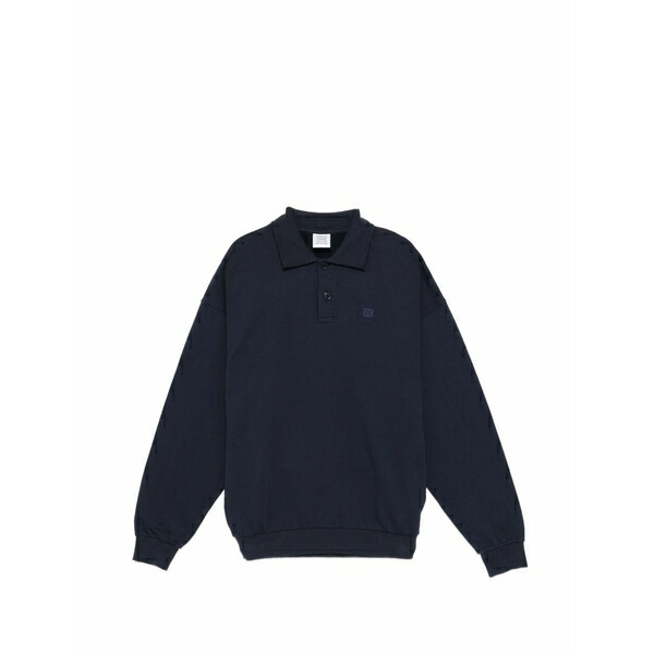 ヴェトモン メンズ パーカー・スウェットシャツ アウター Embroidered sweatshirt Blue