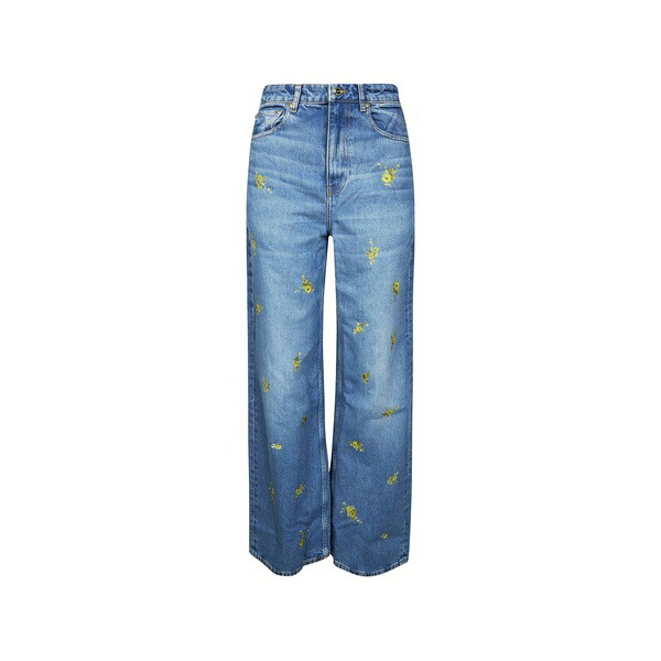 ガニー レディース ジーンズズボン下 ボトムス Lari floral-print jeans Blue