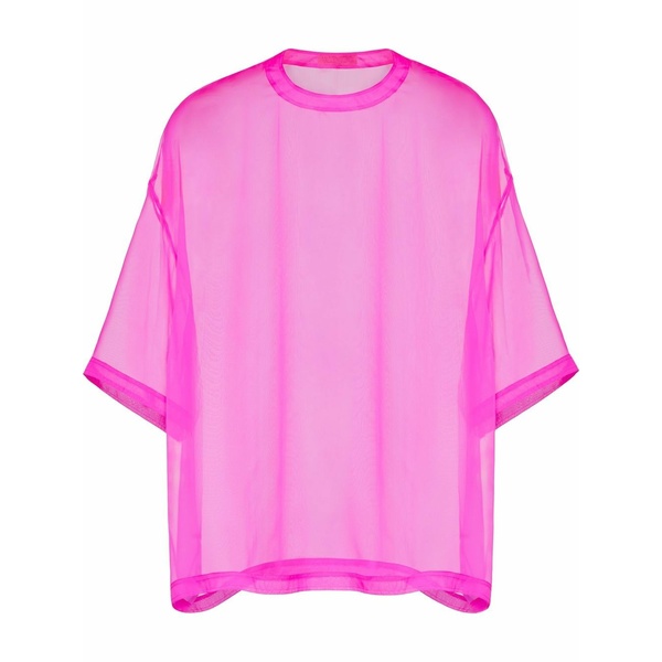 ヴァレンティノ ガラヴァーニ メンズ ティーシャツ トップス Crew neck chiffon top Pink