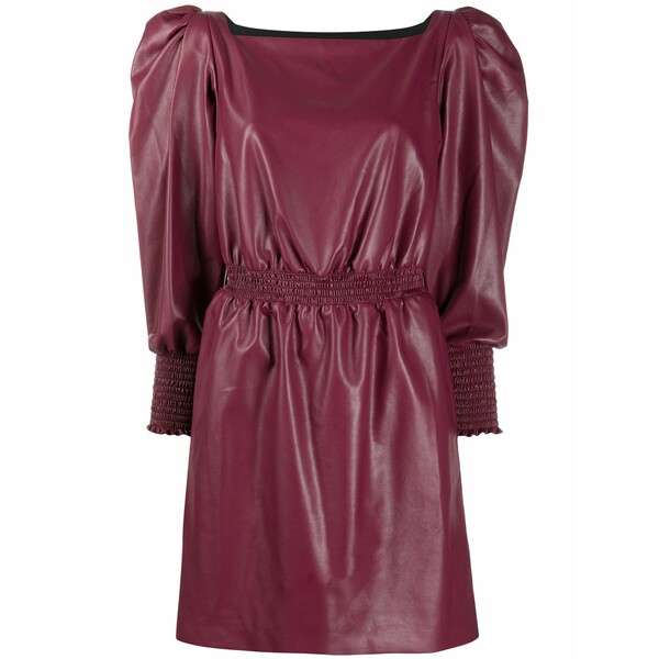 フィロソフィーデロレンゾセラフィーニ レディース ワンピース トップス Puffed-sleeve midi dress Purple｜asty 40,820円