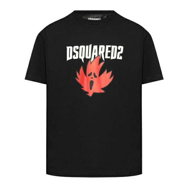 ディースクエアード メンズ ティーシャツ トップス Ghost maple leaf cool t-shirt  Black