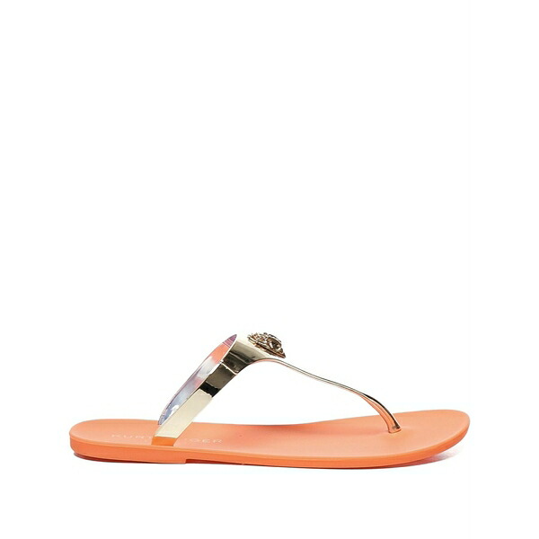 カートジェイガーロンドン レディース サンダル シューズ Logo-embellished t-赤ちょうちん sandals Orange