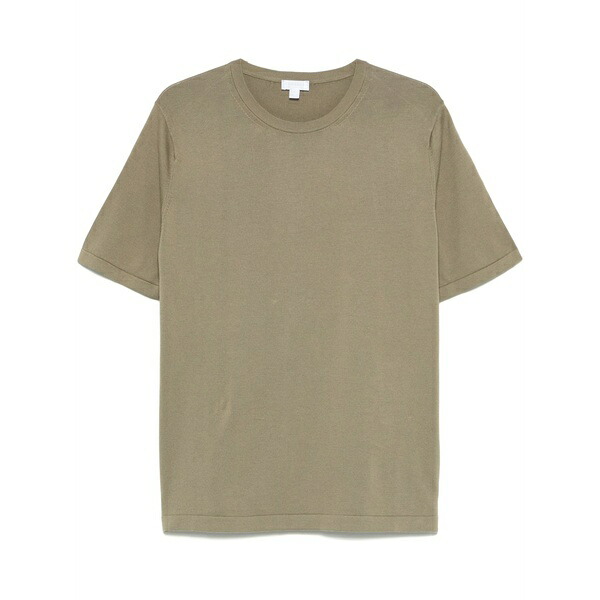 サンスペル メンズ ティーシャツ トップス Cotton knit t-shirt Green
