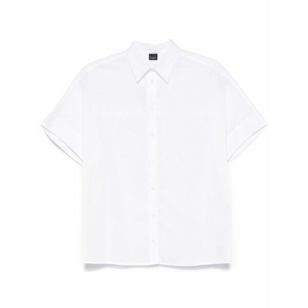 フェイ レディース ティーシャツ トップス Cotton shirt  White