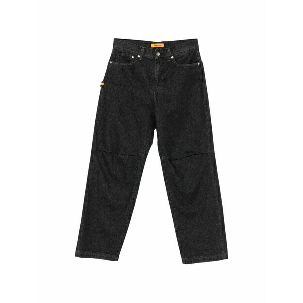 リプレー メンズ ジーンズズボン下 ボトムス Belt-loops panelled jeans Black