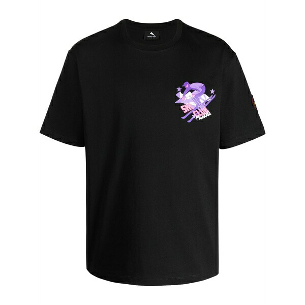 マウナ 世話をする メンズ ティーシャツ トップス Ski club cotton t-shirt Black