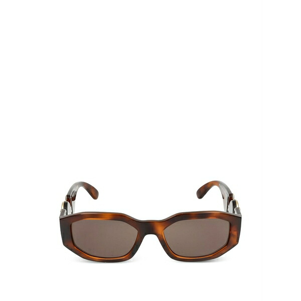 ヴェルサーチ メンズ サングラス・アイウェア 佩び物 Biggie medusa-medallion sunglasses Brown