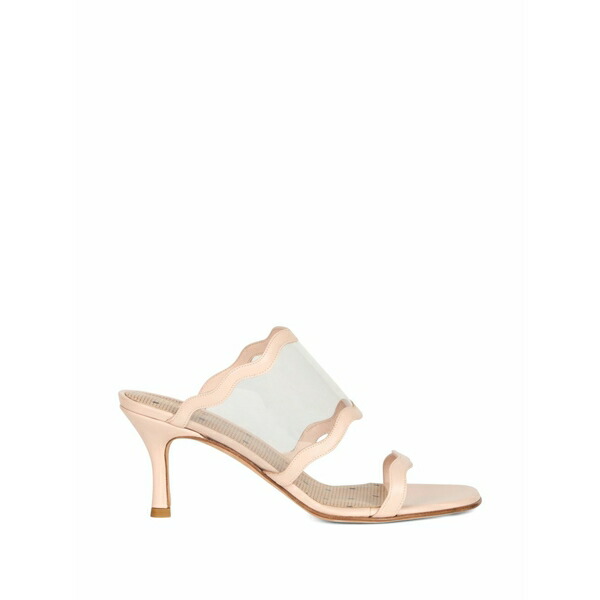 レッドヴァレンティノ レディース サンダル シューズ Scalloped sandals White