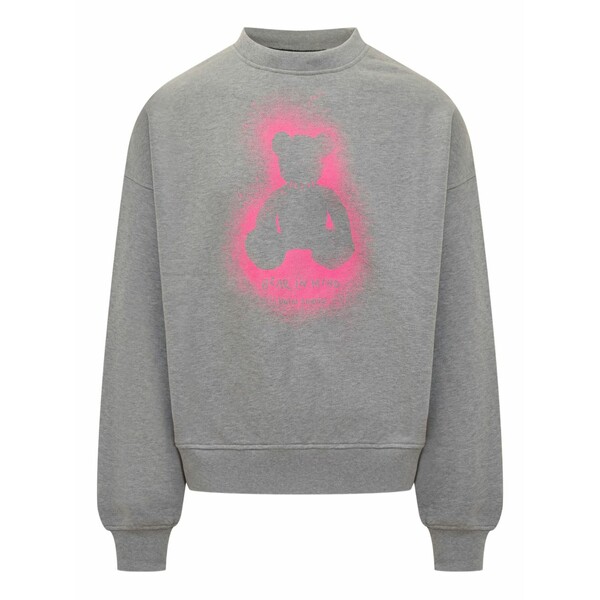 パーム・エンジェルス メンズ パーカー・スウェットシャツ アウター Spray bear sweatshirt Grey