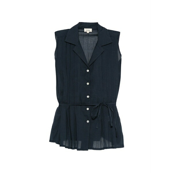 ディーガ レディース ティーシャツ トップス Pleated blouse Brown