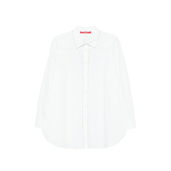 マリナリナルディ レディース プルオーバー トップス Buttoned shirt White