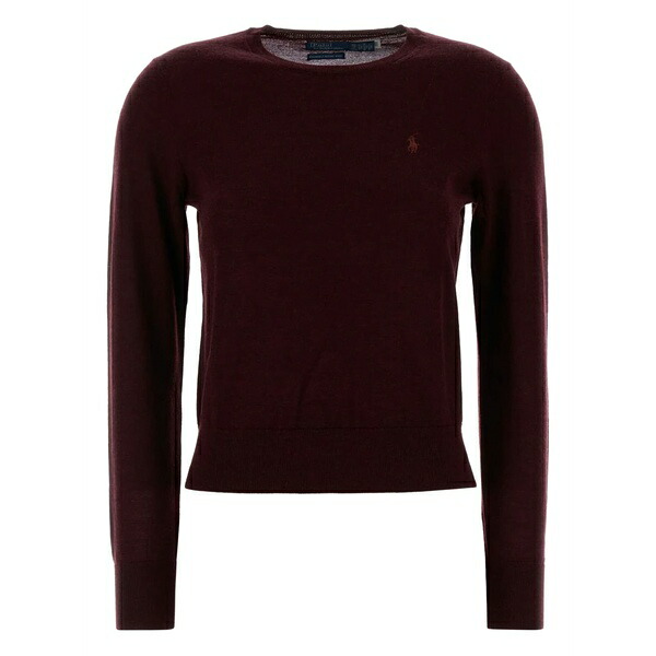 ラルフローレン レディース 編み物\u0026プルオーバー アウター Wool sweater Red