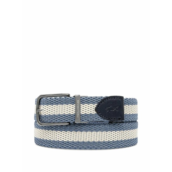 ポールアンドシャーク メンズ 三尺帯 添え物 Striped belt  Blue