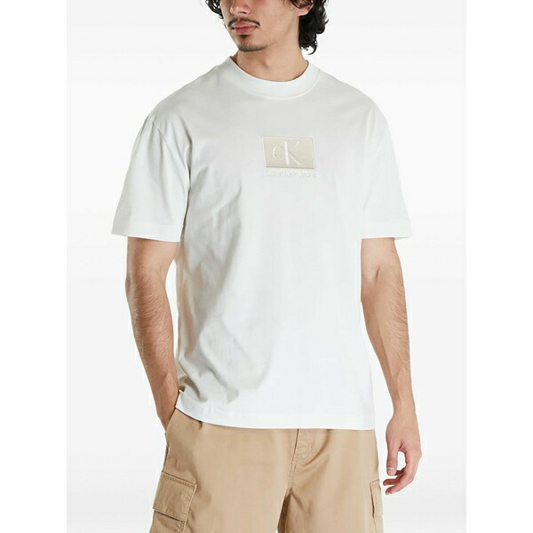 カルバンクライン メンズ ティーシャツ トップス Cotton t-shirt  White
