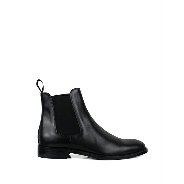 アルベルト ファッシャーニ メンズ ブーツ シューズ Leather chelsea boots Black|asty