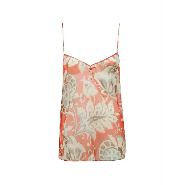 エトロ レディース カットソー トップス Floral top Orange