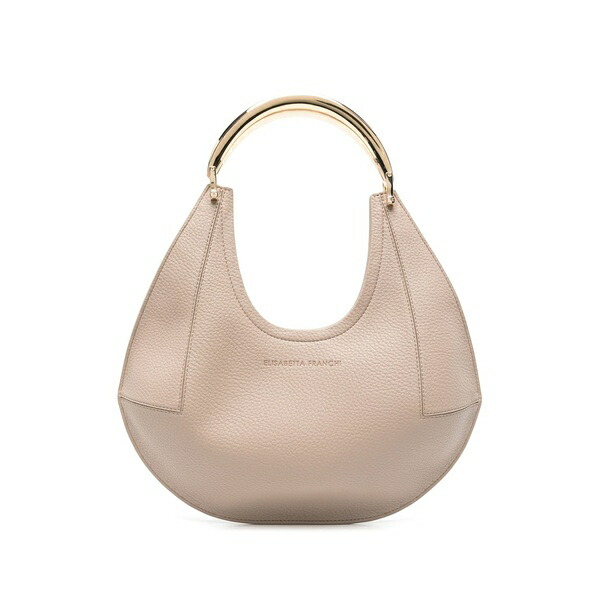 エリザベスフランキ レディース トートバッグ 御徒面子 Small jewel-handle tote bag Neutrals