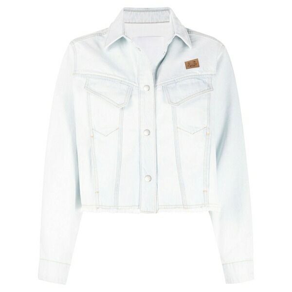 ケンゾー レディース 上衣＆上衣 アウター K-tiger cropped denim jacket Blue