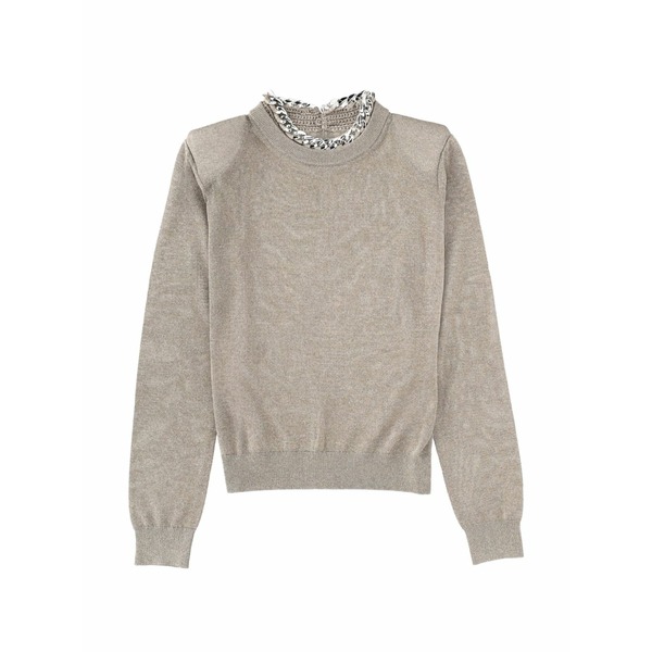 サーカス・泊まり レディース 編み物\u0026スウェーター アウター Chain-detail sweater Grey
