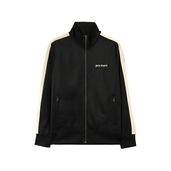 パーム・エンジェルス メンズ パーカー・スウェットシャツ アウター Logo striped jacket Black