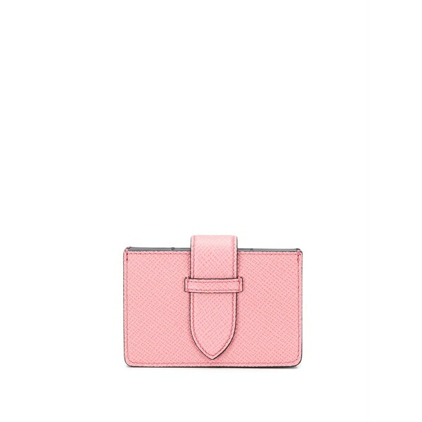 スマイソン レディース 金入れ 付属物 Panama concertina card case Pink
