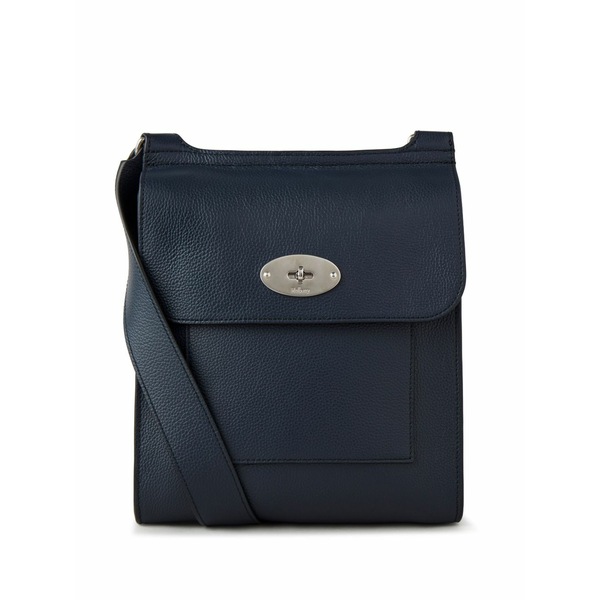 マル木ノ実 メンズ ショルダーバッグ 御徒面子 Antony leather shoulder bag Blue