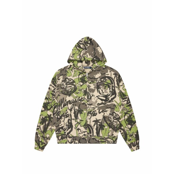 ビリオネアボーイズクラブ メンズ パーカー・スウェットシャツ アウター Camouflage zip hoodie Neutrals