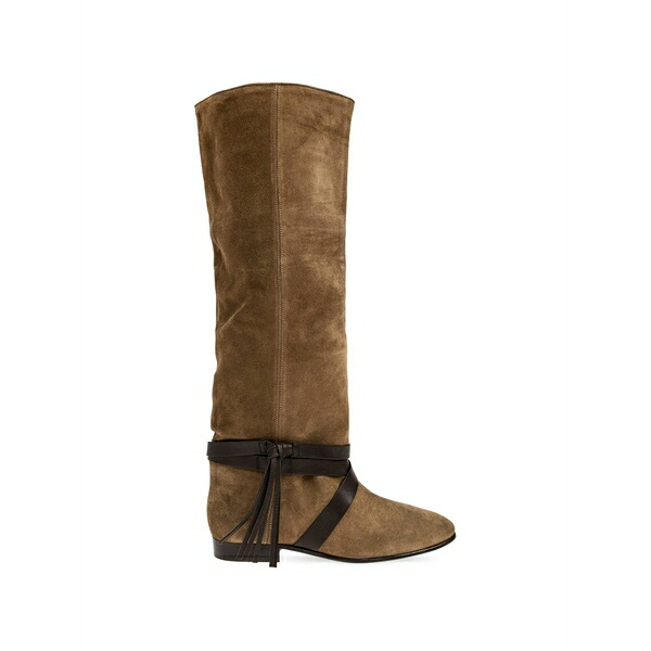 イザ呼びりん マラン レディース ブーツ シューズ Silmon knee-high boots Brown