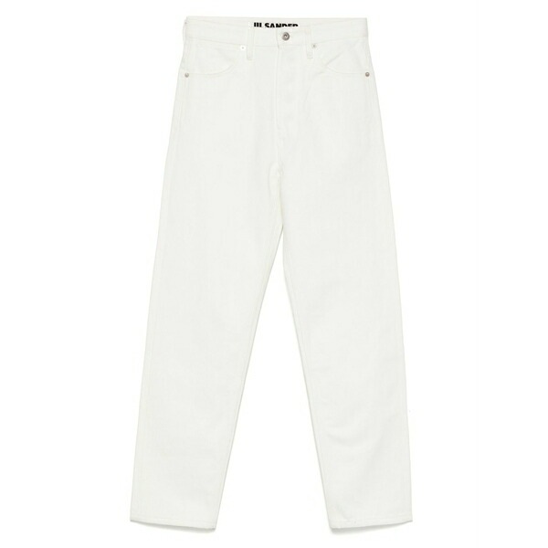 ジル・サンダー レディース ジーンズズボン下 ボトムス Straight-leg jeans White