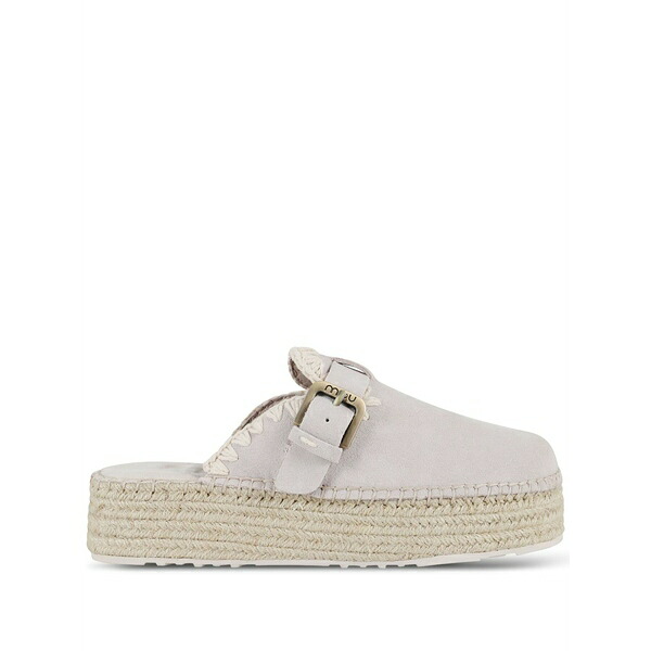 モウ レディース サンダル シューズ Suede slippers Grey
