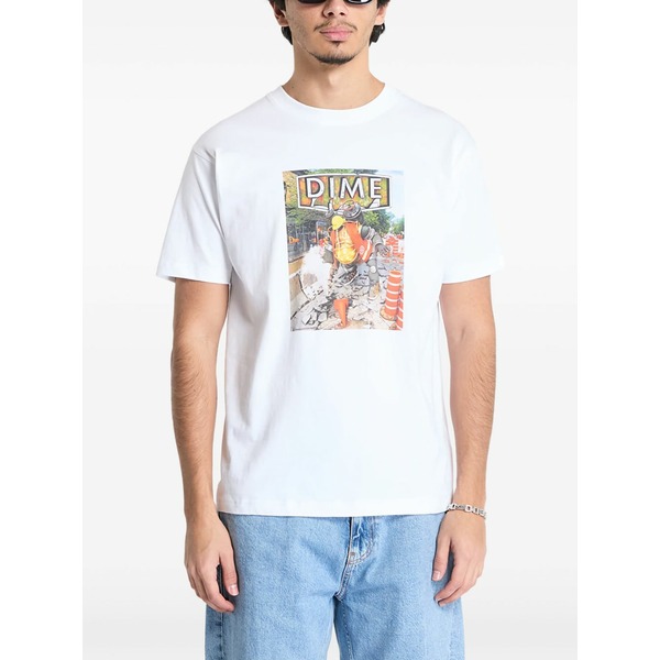 ダイム メンズ ティーシャツ トップス Pothole t-shirt White