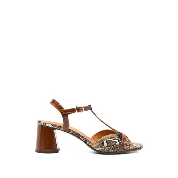 チエミハラ レディース サンダル シューズ Ryejo t-strap sandals Brown