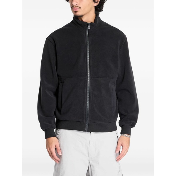 アーバン クラシックス メンズ パーカー・スウェットシャツ アウター Zip-up fleece sweatshirt Black