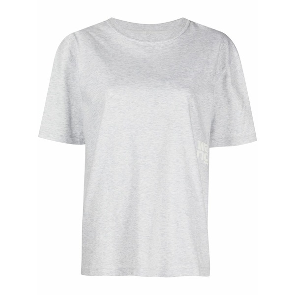 アレキサンダーワン レディース ティーシャツ トップス Logo-print cotton t-shirt Grey