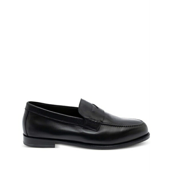 ドンカルズ メンズ スリッポン・ローファー シューズ Almond toe slip-on loafers Black