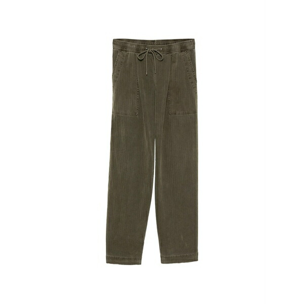 ジェームス 蝦蟇口 レディース 心地好いズボン下 ボトムス Herringbone trousers Green