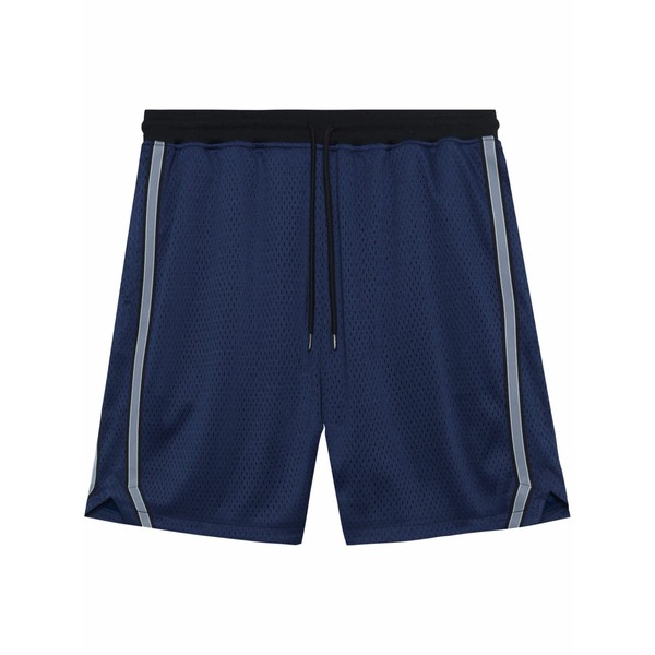 ジョン・エリオット メンズ 心地好いズボン下 ボトムス Stripe-detail mesh shorts Blue