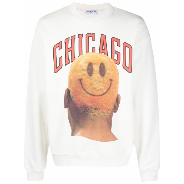 インノミネイト メンズ パーカー・スウェットシャツ アウター Graphic-print sweatshirt Neutrals