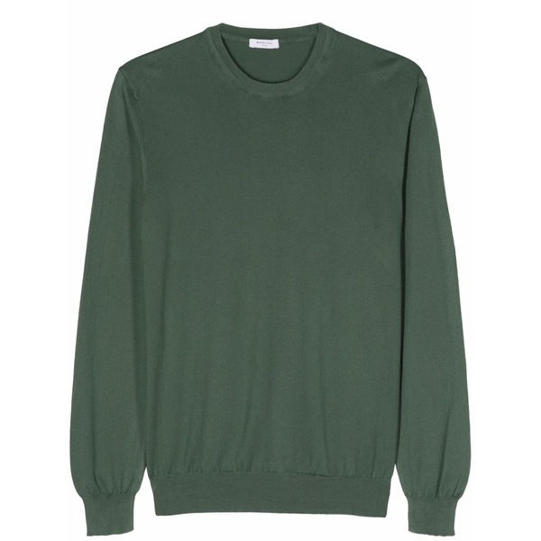 ボリオリ メンズ 編み物\u0026プルオーバー アウター Crew-neck cotton jumper Green