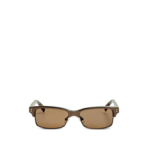 ジャクエムス レディース 黒眼鏡＆アイウェア 添え物 Rectangle sunglasses Brown