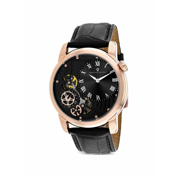 クリスチャンバンサント メンズ ウォッチ 佩び物 Sprocket auto-quartz 44粍 watch Black